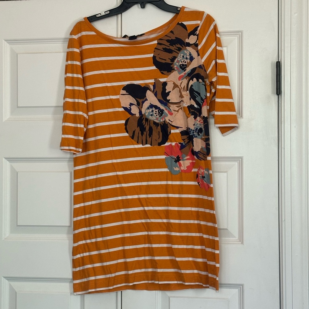 French Connection orange shirt dress. Size 12.